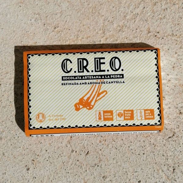 CREO CHOCOLATE ARTESANO A LA PIEDRA CON CANELA
