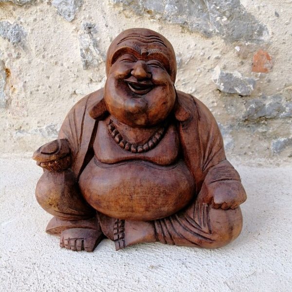 Buda feliz madera